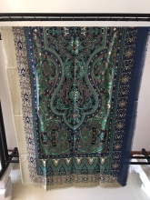 100% wool print shawl