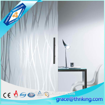 5mm bronze color plain acid etched tempered decorative glass price