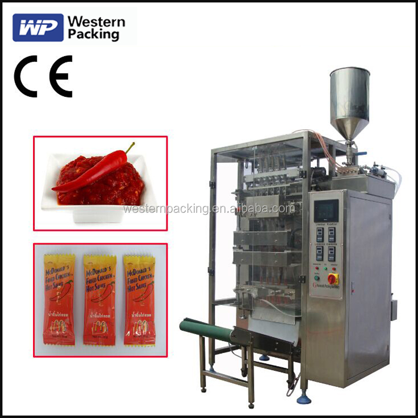 Tomato ketchup sachet packing machine, tomato ketchup pouch packaging machine