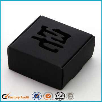 Black Cardboard Soap Packaging Box Design