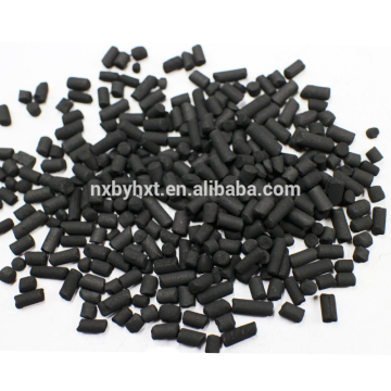 Wood column solvent recovery activated carbon