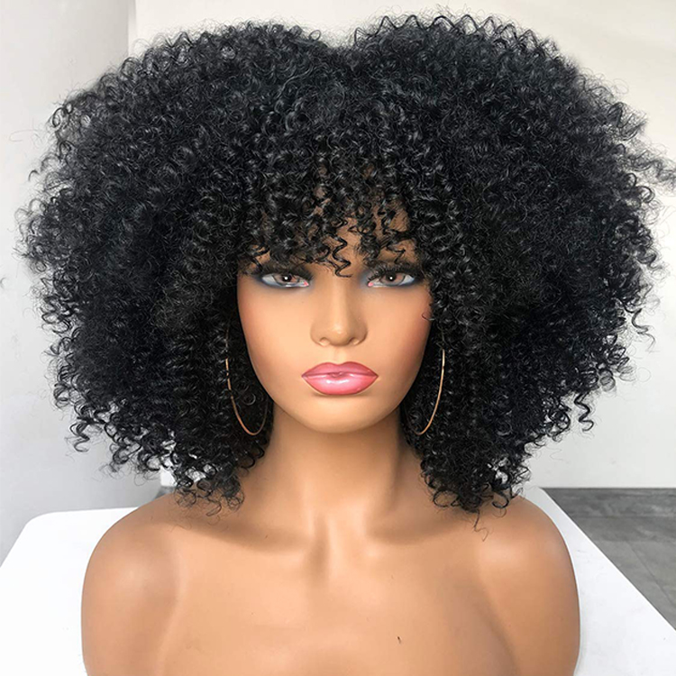 hot selling fashion kinky curly bob long quality cheap blend ombre for black women short brown fiber wig synthetic hair wigs