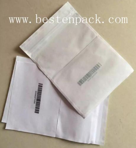 changeable barcode packing list envelope