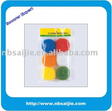 colorful plastic scourer, kitchen scourer, mesh scourer