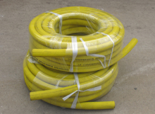 Fabric food transport rubber hose