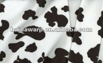 Cow print minkee fabric