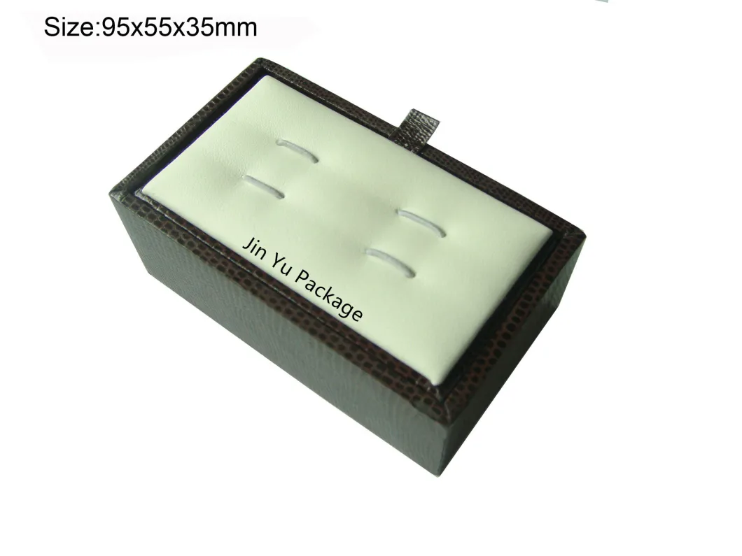 Hot Sale Luxury Custom Made Leather Paper Gift Jewelry Cufflink Packaging Boxes