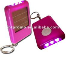 Solar powered keychain Led flashlight