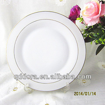 closeout plate,gold rim plate ,ceramic plate