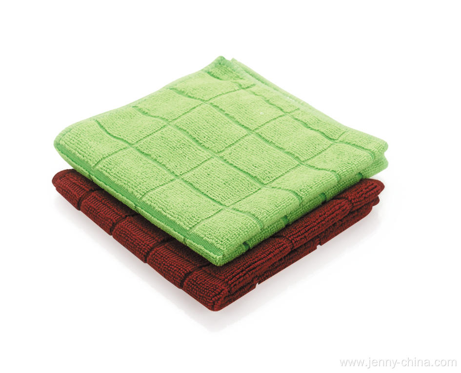 Grid Microfiber Cleaning Cloth