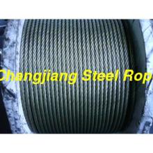 Galvnized and Ungalvanized Steel Wire Rope6X19S+FC