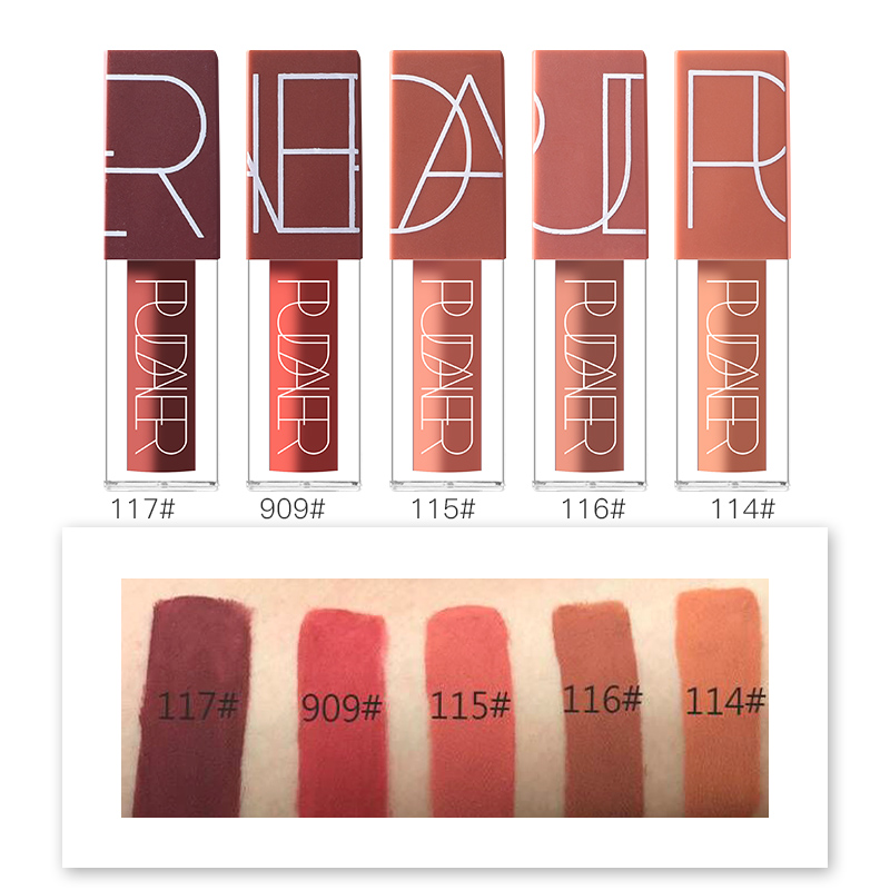 Matte Velvet 5 Colors Set Liquid lipstick Long Lasting Waterproof Lip Makeup Wholesale Private label