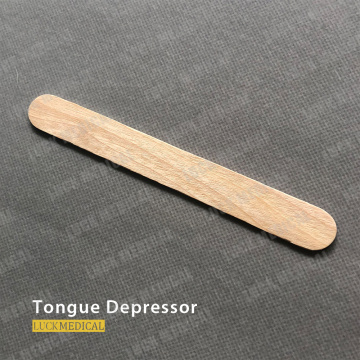 Uso médico de depósito de lengua de madera desechable