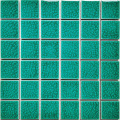 Cerámica crackle mosaico nadando baldosas de piscina verde
