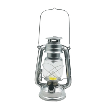 Factory Price Silver LED COB Battery Operated Hurricane Lantern