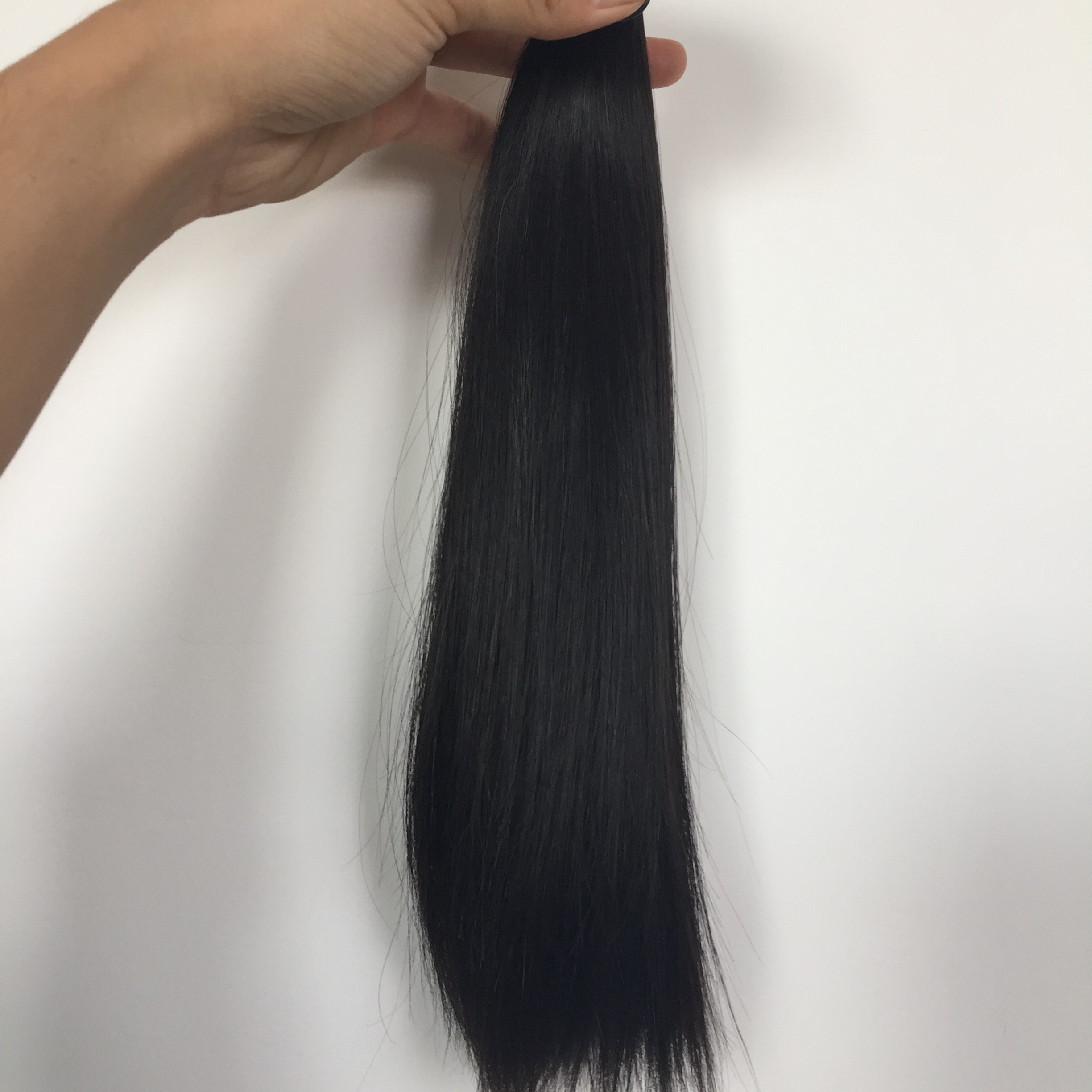 Best quality xuchang virgin Brazilian hair super double drawn straight human hair weft remy hair double drawn