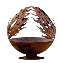 Rustic Corten Steel Fire Pits, Bowls, Balls & Fire Spheres