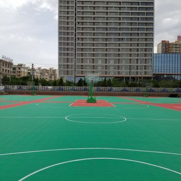 Lantai Olahraga Lapangan Outdoor Basketball PP Court