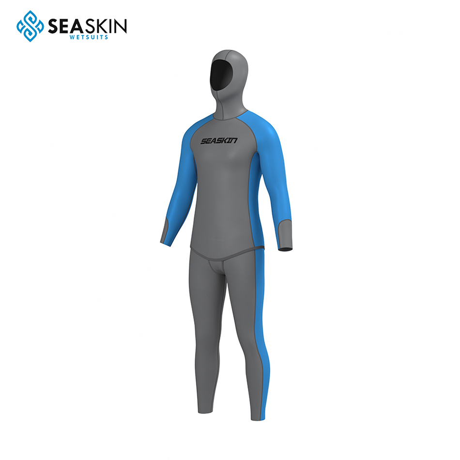 Seaskin 3mm Neopren Dayanıklı Spearfishing Wetsuit Erkekler