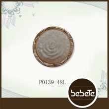 designer flower resin rhinestones flatback buttons for dress