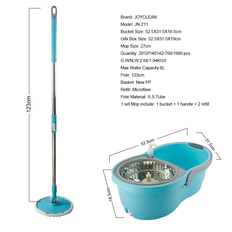 Joyclean 360 Magic Spin Mop with Super Big Mop Head