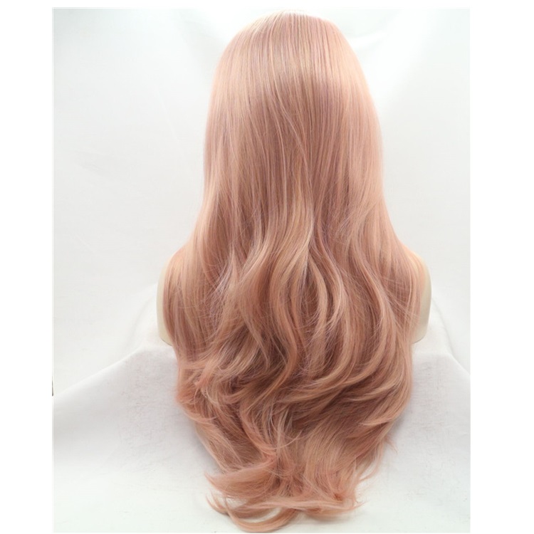 Highlight Colored Synthetic Hair Closure Wig Vendors Transparent Lace Wigs