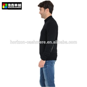 Men Black Cashmere Sweater, Man Cashmere Cardigan Coat