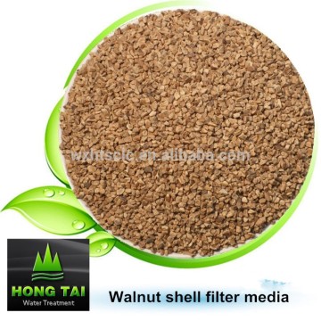 Walnut shell filter material for oil absorption