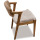 Outdoor Wood Solid Rattan Patio Dining Chair