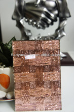 Pink color weave glass