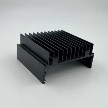 Anodized black Aluminum Extruded Heat Sink Material