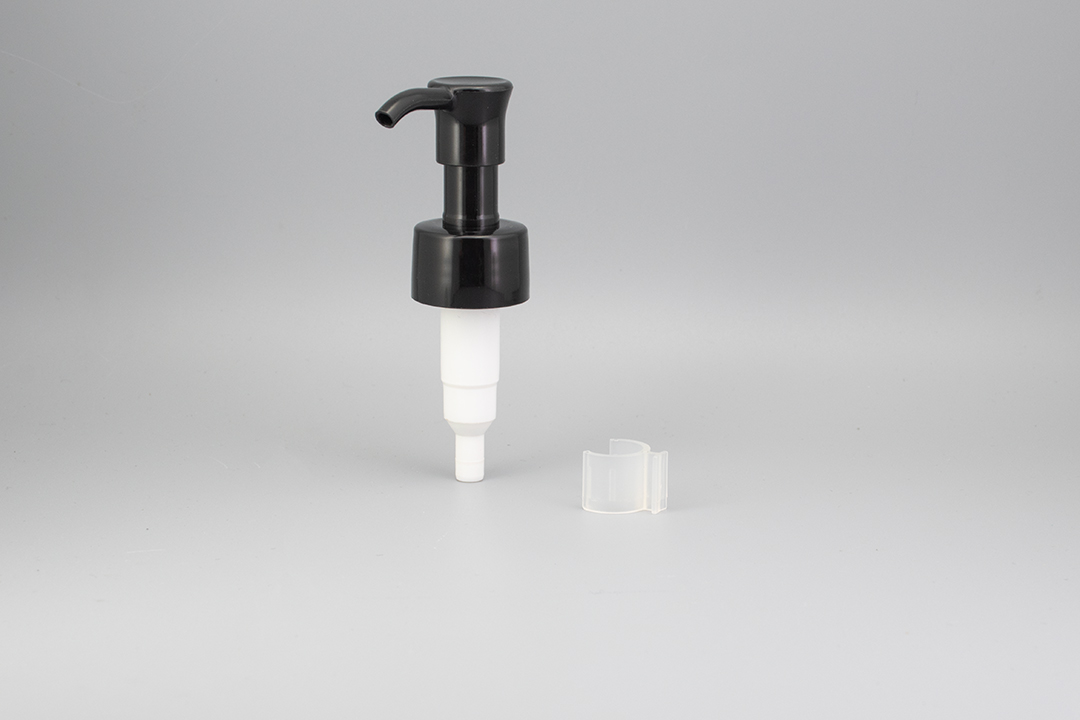 پمپ لوسیون مشکی 24/410 با گیره ایمنی 24/410 Black Lotion Pump with Safety Clip