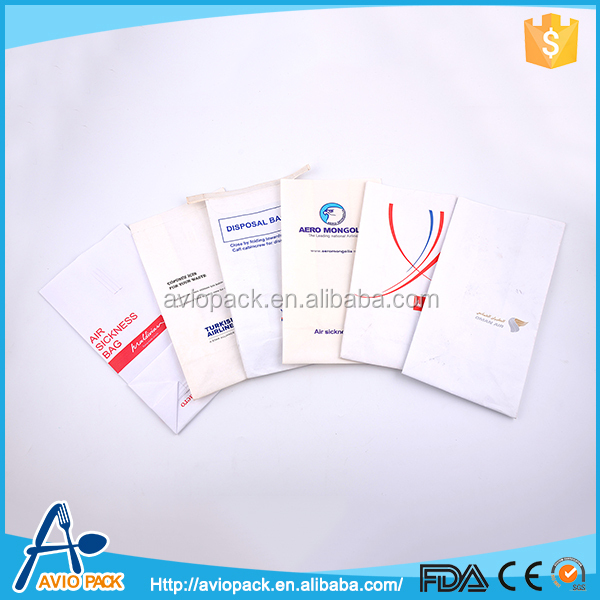 Promotional factory square bottom airsickness plastic bag for vomit