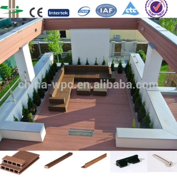 Anti-UV Exterior Wood Plastic Composite Flooring