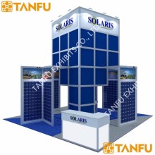 6mx6m Trade Show Stand Island for Solar products