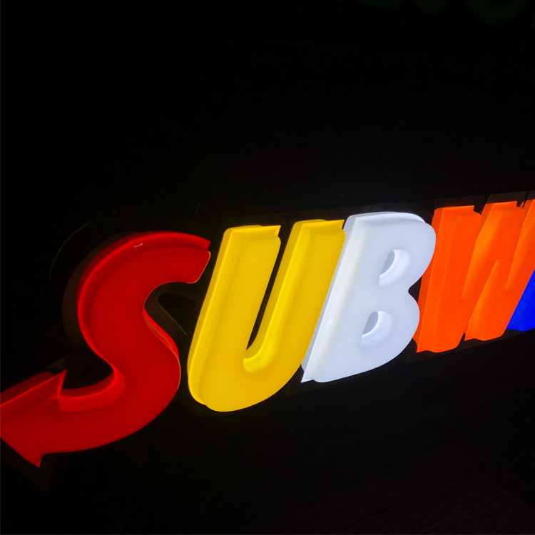 New Fashion 3d led foam lighting letter sign shop store company name