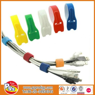 nylon cable tie/flat nylon strips/hook and loop cable tie