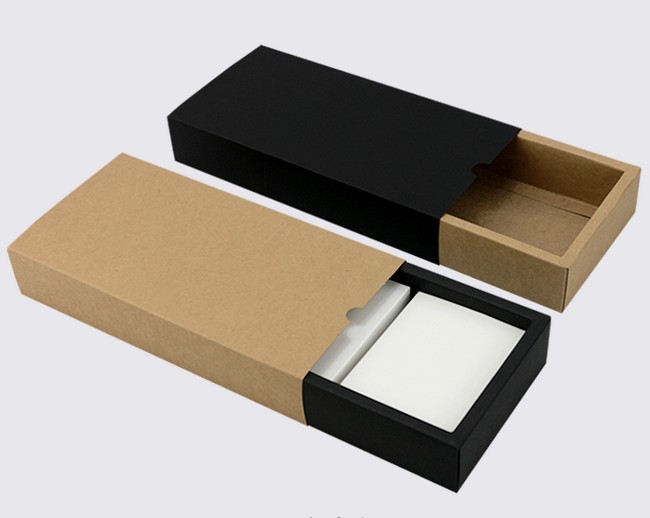 Boîte Kraft à tiroir pliable Foldable Drawer Kraft Box