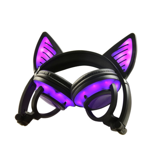 Auriculares con oreja de gato Bluetooth para niños