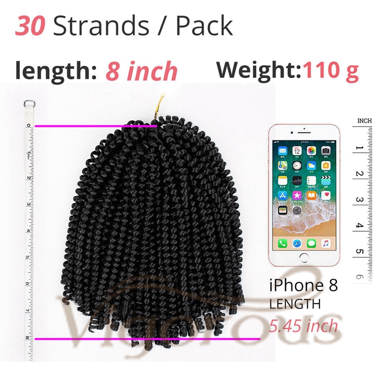 Vigorous Synthetic Crochet Braids Hair For Passion Twist Pre-Looped Fluffy Black Color Water Wave Pre-Twisted For Black Woman