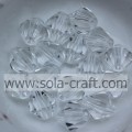 Different Size and Mixed Color Lucite Bicone Transparent Acrylic Beads Spacer