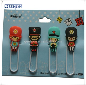 promotion gift items for children- 3d pvc cartoon paper clip