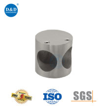 SUS Restroom Accessories Glass Door Fitting Tube Connector