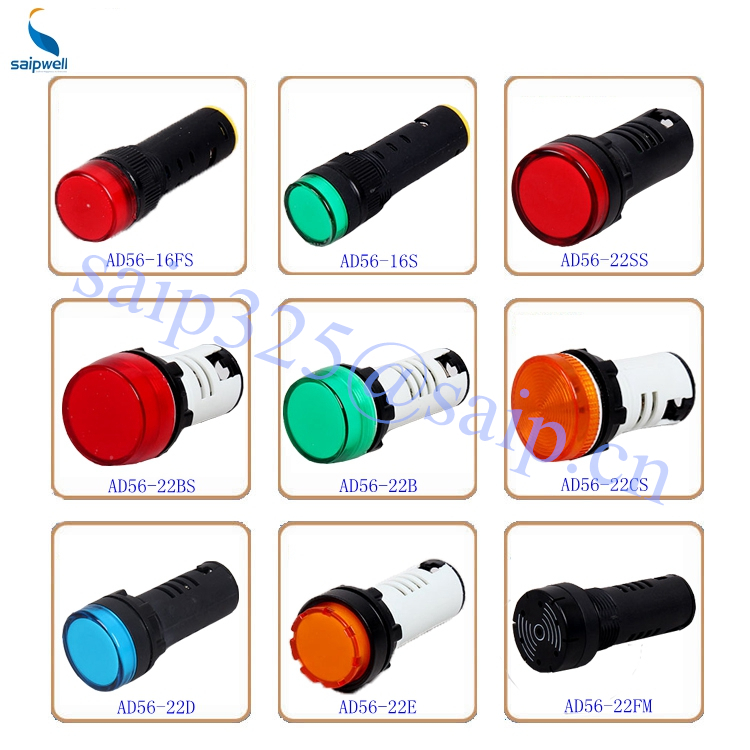 IP67 AD56-22D Indicator Lamp 230V,Led Indicator Light 120V