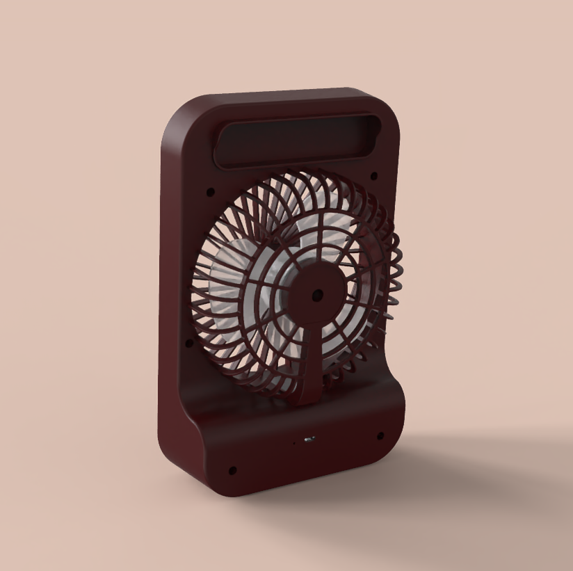 Mini Fan Kn L2885 Deep Red 2