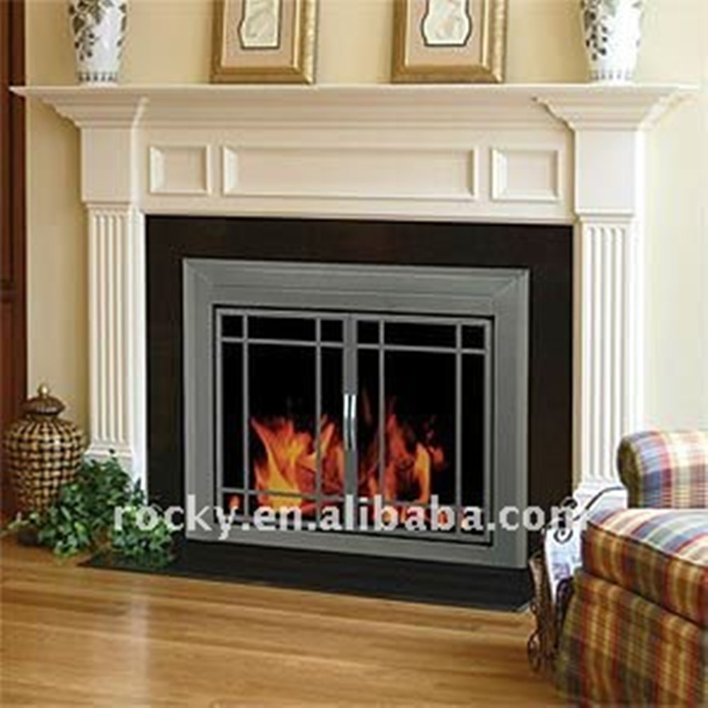 Hot sale 5.0mm Ceramic fireplace door Glass