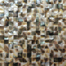 Black lip mother of pearl seashell mosaics natural wall tile