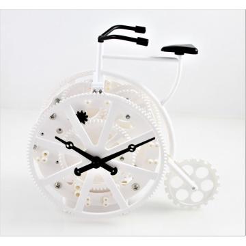 Horloge de bureau de matériel de vélo rétro pour la décoration intérieure