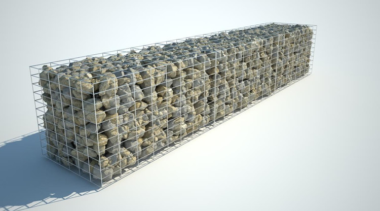 Double Twist Galvanized Woven Gabion Basket