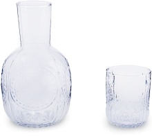 embossed drink glass water drinking bottle